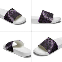 Purple Matariki New Zealand Slide Sandals Maori Poutama Galaxy Vibes - Polynesian Pride