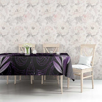 Purple Matariki New Zealand Tablecloth Maori Poutama Galaxy Vibes