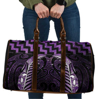 Purple Matariki New Zealand Travel Bag Maori Poutama Galaxy Vibes - Polynesian Pride