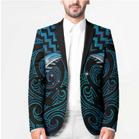 Blue Matariki New Zealand Blazer Maori Poutama Galaxy Vibes - Polynesian Pride