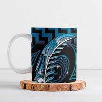 Blue Matariki New Zealand Ceramic Mug Maori Poutama Galaxy Vibes - Polynesian Pride