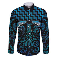 Blue Matariki New Zealand Family Matching Puletasi and Hawaiian Shirt Maori Poutama Galaxy Vibes