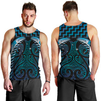 Blue Matariki New Zealand Men Tank Top Maori Poutama Galaxy Vibes