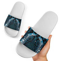 Blue Matariki New Zealand Slide Sandals Maori Poutama Galaxy Vibes - Polynesian Pride