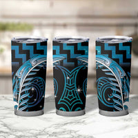 Blue Matariki New Zealand Tumbler Cup Maori Poutama Galaxy Vibes