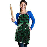 Green Matariki New Zealand Apron Maori Poutama Galaxy Vibes - Polynesian Pride