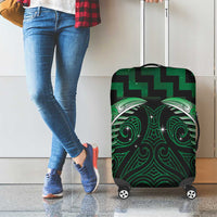 Green Matariki New Zealand Luggage Cover Maori Poutama Galaxy Vibes