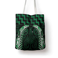 Green Matariki New Zealand Tote Bag Maori Poutama Galaxy Vibes - Polynesian Pride