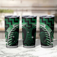 Green Matariki New Zealand Tumbler Cup Maori Poutama Galaxy Vibes