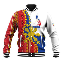 Philippines Independence Day Baseball Jacket Pilipinas Sun Stars Igorot Pattern