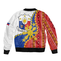 Philippines Independence Day Bomber Jacket Pilipinas Sun Stars Igorot Pattern