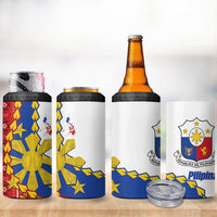 Philippines Independence Day 4 in 1 Can Cooler Tumbler Pilipinas Sun Stars Igorot Pattern