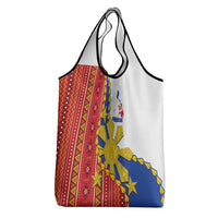 Philippines Independence Day Grocery Bag Pilipinas Sun Stars Igorot Pattern