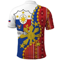Philippines Independence Day Polo Shirt Pilipinas Sun Stars Igorot Pattern