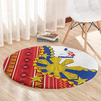 Philippines Independence Day Round Carpet Pilipinas Sun Stars Igorot Pattern