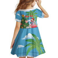 Flamingo Hawaii Summer Christmas Personalized Family Matching Summer Maxi Dress and Hawaiian Shirt Mele Kalikimaka Beachy Vibes