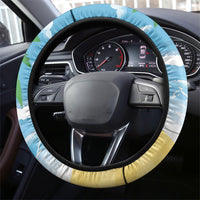 Flamingo Hawaii Summer Christmas Steering Wheel Cover Mele Kalikimaka Beachy Vibes