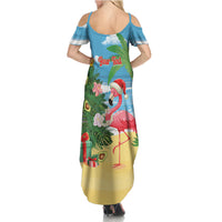 Flamingo Hawaii Summer Christmas Personalized Summer Maxi Dress Mele Kalikimaka Beachy Vibes LT14 - Polynesian Pride