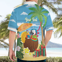 Chilling Parrot Hawaii Summer Christmas Personalized Hawaiian Shirt It's 5 O'Clock Somewhere Beachy Vibes