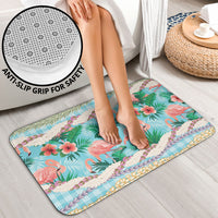 Flamingo Hawaii Summer Bathroom Set Hawaiian Lei Pakala Motifs Tropical Style