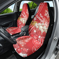 New Zealand Christmas In July Car Seat Cover Funny Santa Sheep Meri Kirihimete Red