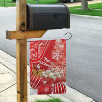 New Zealand Christmas In July Garden Flag Funny Santa Sheep Meri Kirihimete Red