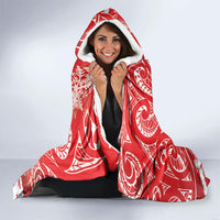 New Zealand Christmas In July Hooded Blanket Funny Santa Sheep Meri Kirihimete Red