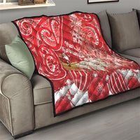 New Zealand Christmas In July Quilt Funny Santa Sheep Meri Kirihimete Red