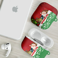 Meri Kirihimete New Zealand AirPods Case Cute Santa NZ Animals and Pohutukawa