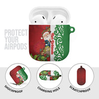 Meri Kirihimete New Zealand AirPods Case Cute Santa NZ Animals and Pohutukawa
