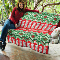 New Zealand Christmas In July Quilt Meri Kirihimete Hei Tiki Taniko Motifs Seamless