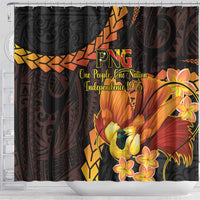 Papua New Guinea Independence Day Shower Curtain 50th Anniversary Papua Niu Gini Bird Of Paradise LT14