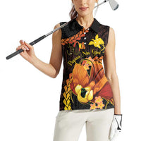 Papua New Guinea Independence Day Women Sleeveless Polo Shirt 50th Anniversary Papua Niu Gini Bird Of Paradise LT14