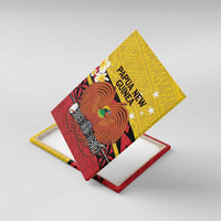 Papua New Guinea Independence Day Canvas Wall Art Since 1975 Unity In Diversity LT14 With Frame Red - Polynesian Pride