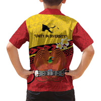 Papua New Guinea Independence Day Kid Hawaiian Shirt Since 1975 Unity In Diversity