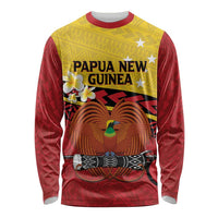 Papua New Guinea Independence Day Long Sleeve Shirt Since 1975 Unity In Diversity LT14 Unisex Red - Polynesian Pride