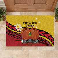 Papua New Guinea Independence Day Rubber Doormat Since 1975 Unity In Diversity LT14 Red - Polynesian Pride