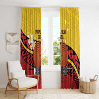 Papua New Guinea Independence Day Window Curtain Since 1975 Unity In Diversity LT14 - Polynesian Pride