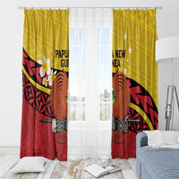 Papua New Guinea Independence Day Window Curtain Since 1975 Unity In Diversity LT14 - Polynesian Pride