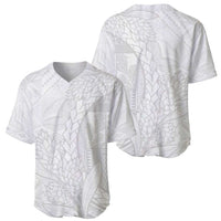 Samoa White Sunday Baseball Jersey Lotu Tamaiti Siapo With Teuila