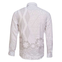 Tonga White Sunday Family Matching Mermaid Dress and Hawaiian Shirt Manuia le Aso Sa o Tamaiti Heilala With Ngatu Pattern