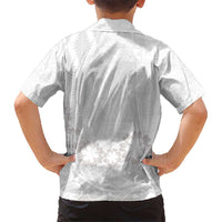 Tonga White Sunday Hawaiian Shirt Manuia le Aso Sa o Tamaiti Heilala With Ngatu Pattern