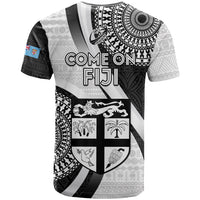 Fiji Rugby T Shirt World Cup 2023 Go Champions Fijian Tapa Black Version LT14 - Polynesian Pride