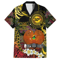 Papua New Guinea 50th Independence Anniversary Family Matching Off Shoulder Maxi Dress and Hawaiian Shirt Independen Stet bilong Papua Niu Gini LT14