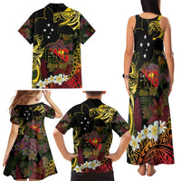 Papua New Guinea 50th Independence Anniversary Family Matching Tank Maxi Dress and Hawaiian Shirt Independen Stet bilong Papua Niu Gini LT14