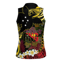Papua New Guinea 50th Independence Anniversary Women Sleeveless Polo Shirt Independen Stet bilong Papua Niu Gini LT14
