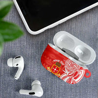 Personalised Kolisi Tonga AirPods Case Mate Maa Tonga Ngatu Pattern LT14 - Polynesian Pride
