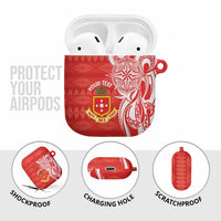Personalised Kolisi Tonga AirPods Case Mate Maa Tonga Ngatu Pattern LT14 - Polynesian Pride
