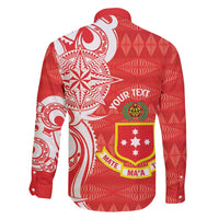 Personalised Kolisi Tonga Family Matching Mermaid Dress and Hawaiian Shirt Mate Maa Tonga Ngatu Pattern - Polynesian Pride