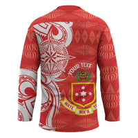 Personalised Kolisi Tonga Hockey Jersey Mate Maa Tonga Ngatu Pattern - Polynesian Pride